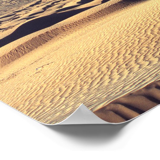 Hot Desolate Sahara Blue Sky Cloud Poster (Hoek)