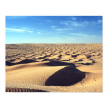 Hot Desolate Sahara Blue Sky Cloud Poster