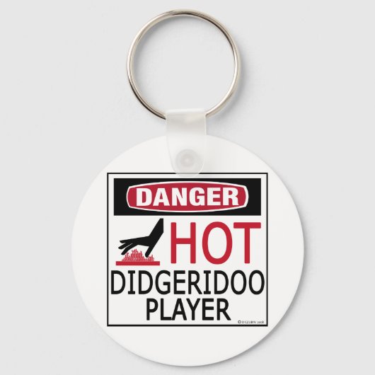 Hot Didgeridoo Player Sleutelhanger (Voorkant)
