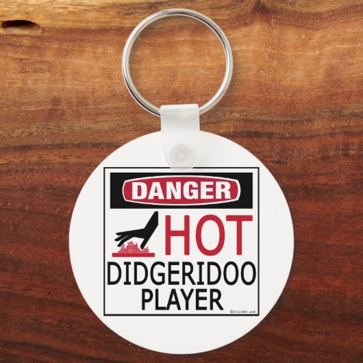 Hot Didgeridoo Player Sleutelhanger (Voorkant)