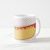 Hot Diggity Dog Fun  Cartoon Retro Art Koffiemok (Voorkant rechts)