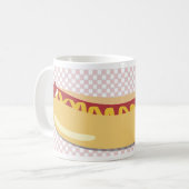 Hot Diggity Dog Fun  Cartoon Retro Art Koffiemok (Voorkant links)