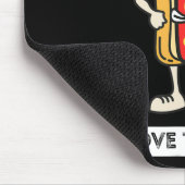 Hot Diggity Dog op 4 juli Patriottic BBQ Picnic Co Muismat (Hoek)