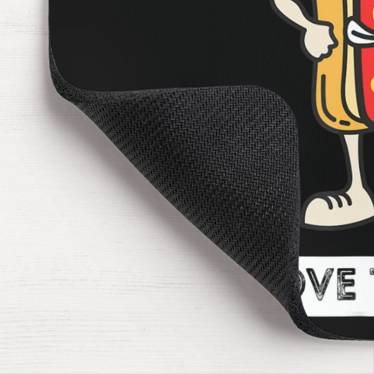 Hot Diggity Dog op 4 juli Patriottic BBQ Picnic Co Muismat (Hoek)