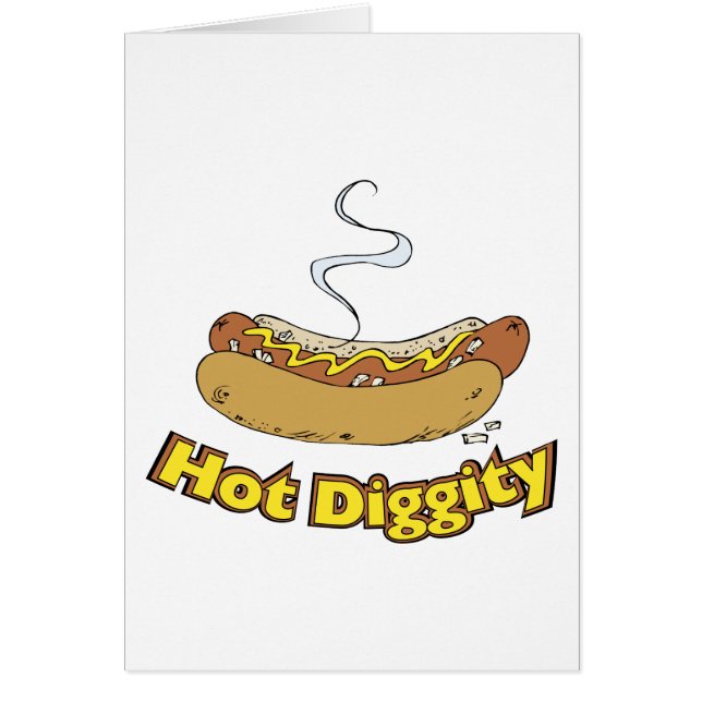Hot-Diggity ~ Hot-dog / hot-honden (Voorkant)