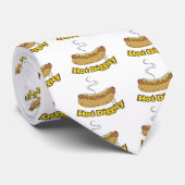 Hot-Diggity ~ Hot-dog / hot-honden Stropdas (Opgerold)