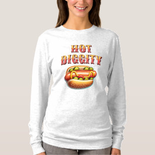 Hot Diggity Retro hotdog T-shirt