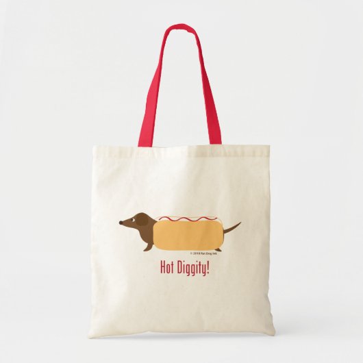 Hot Diggity-tas Tote Bag (Voorkant)