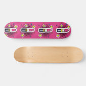 Hot Diva Girl Pop Art Lipstick Skateboard Deck (Horizontaal)