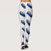 Hot Dog 4 juli glitters Leggings (Achterkant)