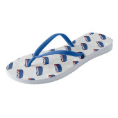 Hot Dog 4 juli glitters Teenslippers (Schuin)