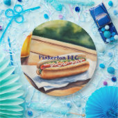 Hot Dog aangepast Papieren Bordje (Feest)