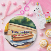 Hot Dog aangepast Papieren Bordje (Feest)