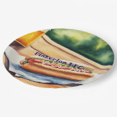 Hot Dog aangepast Papieren Bordje (Gekanteld)