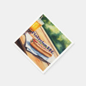 Hot Dog aangepast Servet (Hoek)