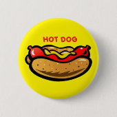 Hot-Dog aangepaste kleurenButton Ronde Button 5,7 Cm (Voorkant)