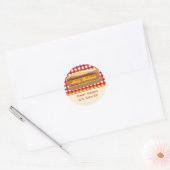 Hot Dog Adreslabel Sticker (Envelop)