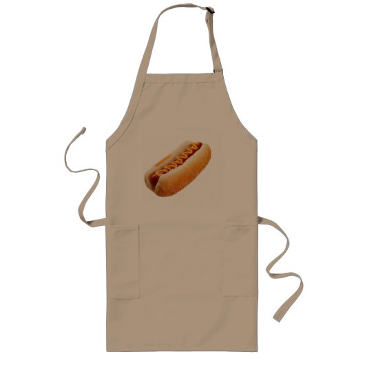 Hot Dog Apron Lang Schort (Voorkant)