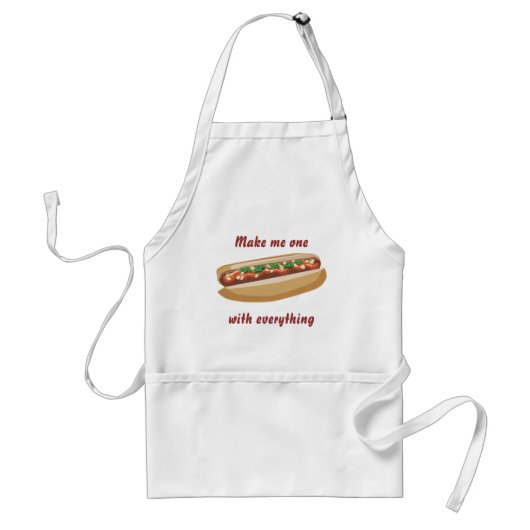 Hot Dog Apron Standaard Schort (Voorkant)