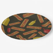 Hot dog BBQ Papieren Bordje (Gekanteld)