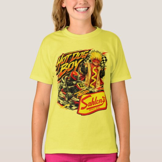 Hot Dog Boy Karter T-shirt (Voorkant)