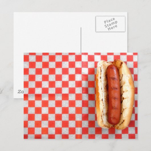 Hot Dog Briefkaart (Voorkant / Achterkant)