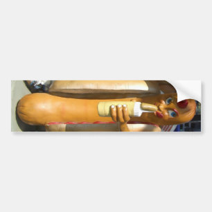 Hot Dog Bumpersticker