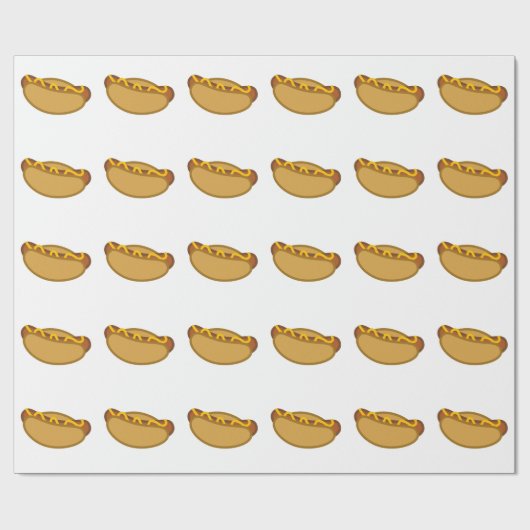 Hot Dog Bun Cadeaupapier (Vlak)