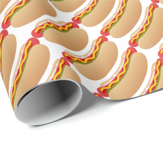 Hot Dog Cadeaupapier (Rol Hoek)