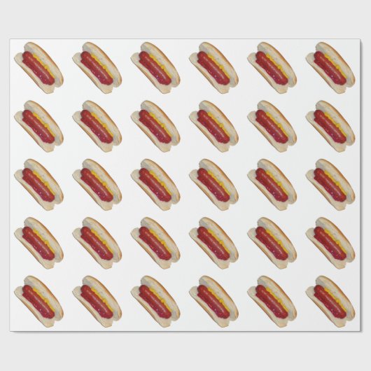 Hot Dog Cadeaupapier (Vlak)