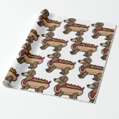 Hot Dog Cadeaupapier (Uitgerold)