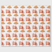 Hot Dog Cart Cadeaupapier (Vlak)