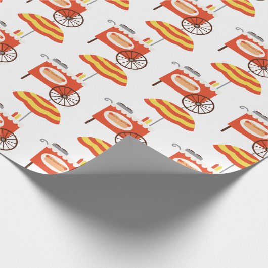 Hot Dog Cart Cadeaupapier (Hoek)