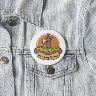 Hot Dog Champ Ronde Button 7,6 Cm