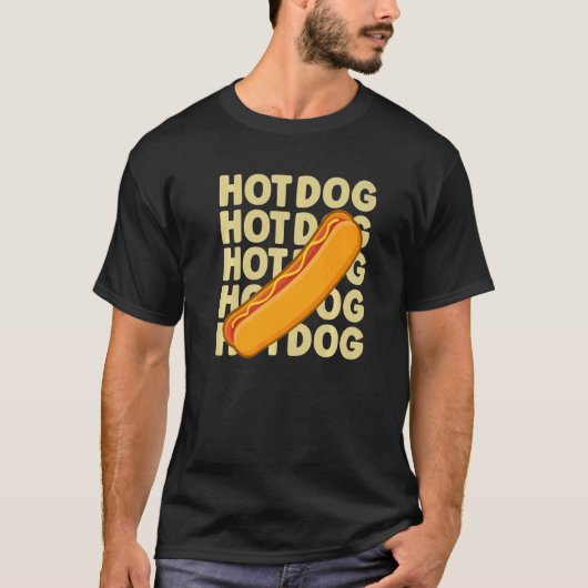 Hot Dog citaat voor een hotdog T-shirt (Voorkant)
