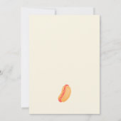Hot Dog! Cook out themed, Any age birthday  Kaart (Achterkant)
