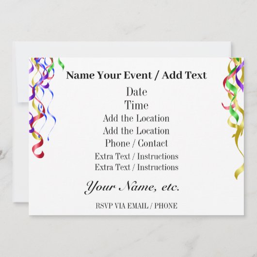 Hot Dog Cookout Party Uitnodiging (Achterkant)