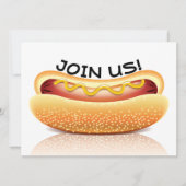 Hot Dog Cookout Party Uitnodiging (Voorkant)