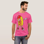 Hot dog Dabbing T shirt Funny Meme Hotdog Merica (Voorkant volledig)