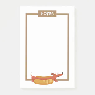Hot-Dog Dachshund Post-It Notes