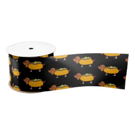 Hot Dog Dachshund Ribbon Satijnen Lint