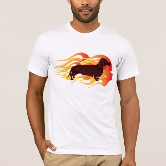 Hot Dog Dachshund T-shirt (Voorkant)