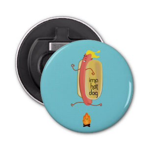 Hot-Dog Dare Devil Button Flesopener
