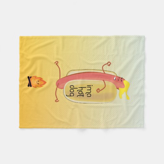 Hot-Dog Dare Devil Fleece Deken (Voorkant (Horizontaal))