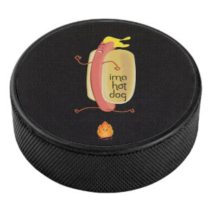 Hot-Dog Dare Devil Hockey Puck