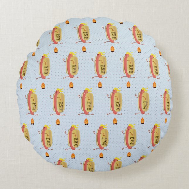 Hot-Dog Dare Devil Rond Kussen (Voorkant)