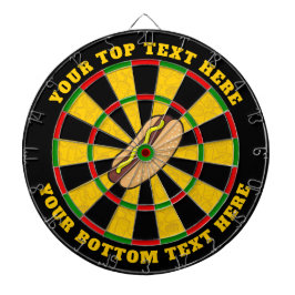 Hot Dog Dartboard met aangepaste tekst Dartbord