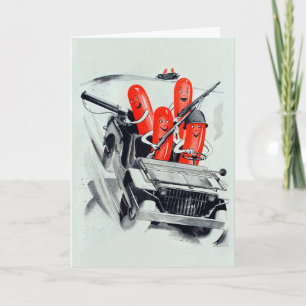 Hot Dog Day-kaart Feestdagen Kaart