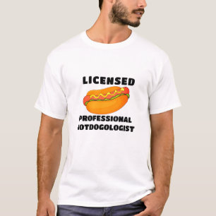 Hot Dog Design, grappige professionele hotdogoloog T-shirt