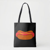HOT DOG DESIGNER CANVAS TAS PURS (Voorkant)